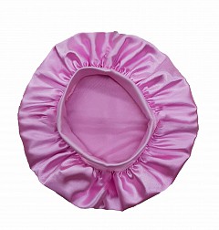 Double Layer Silky Sleep Caps with Cover (pink)